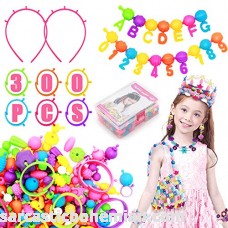 Kids Jewelry Making Kit 300+ PCS Pop Beads Set Educational Arts and Crafts Toys Gifts for Girls Age 4 5 6 7 8 Year Necklace and Bracelet and Ring Creativity DIY Set B07H7SBBW9